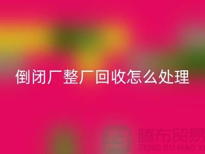 倒閉廠整廠回收怎么處理好?-上海騰布貿(mào)易-為您指路