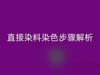 直接染料染色步驟解析與酸性顏料回收的可持續發展路徑