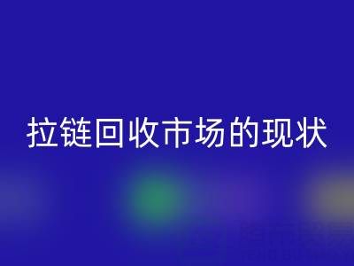 拉鏈回收市場的現狀：機遇與挑戰并存